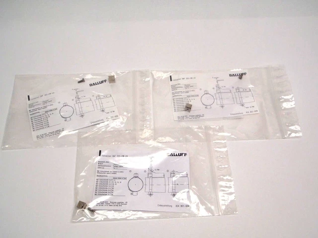 Balluff BMF 305-HW-24 BAM00LP Tube Cuff Mounting Bracket LOT OF 3
