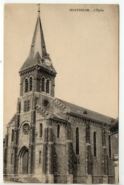 MONTHELON - Marne - CPA 51 - l' église