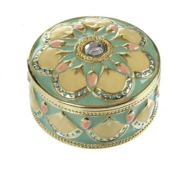 Verte boîte à bijoux fait à la main par Keren Kopal & cristaux