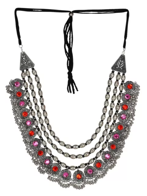 Bohemian Kuchi Necklace tribal afghani Multilayer Tassel Chain Fashion Jewelry