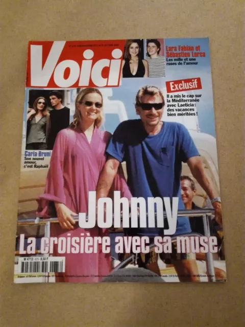 Johnny Hallyday - Magazine " Voici " n°673   10/2000