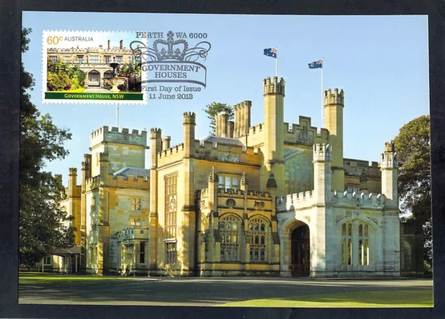 S1714 Australia 2013 Government Houses Aust Post Maxicard postcard