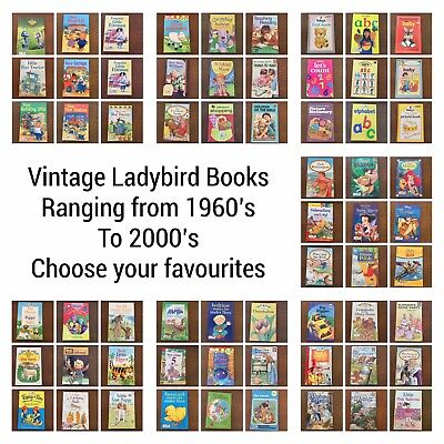 Vintage Ladybird Books From 1960’s To 2000’s Choose & Select Your Favourites