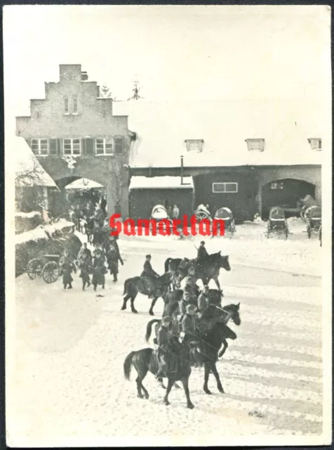 G5/6 Ww2 Original Photo Of German Soldiers On Horseback