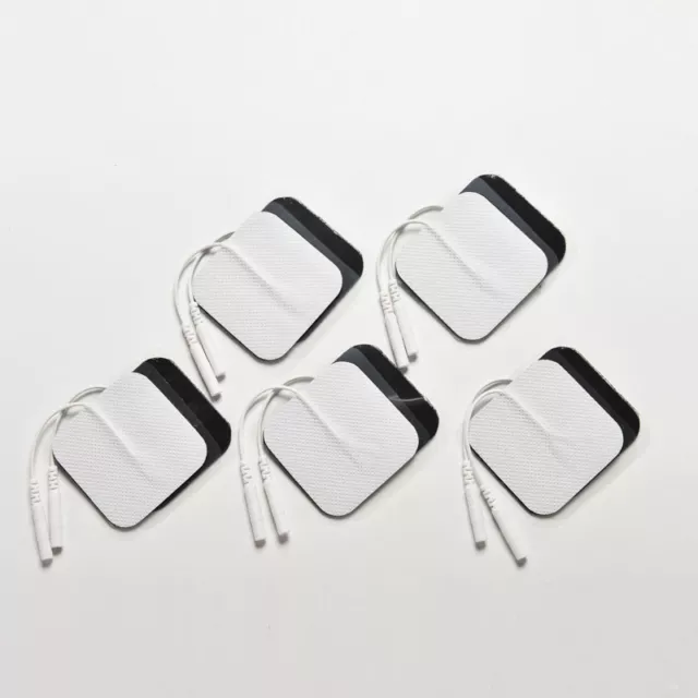20 Replacement Pads for Massagers/Tens Units Electrode Pads White Cloth 5x.sh6