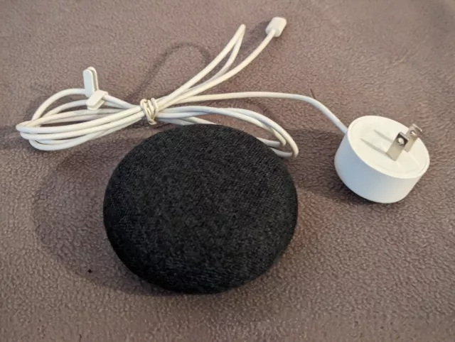 Google Home Mini Smart Assistant - Charcoal