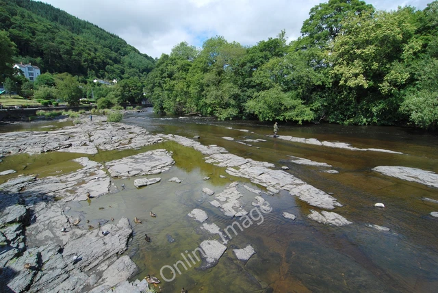 Photo 6x4 A very low River Dee, Llangollen  c2010