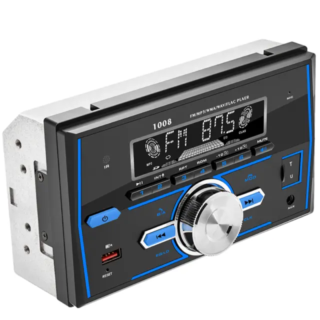 Double 2 DIN Car Stereo Head Unit MP3 Player Bluetooth Handsfree AUX TF Radio