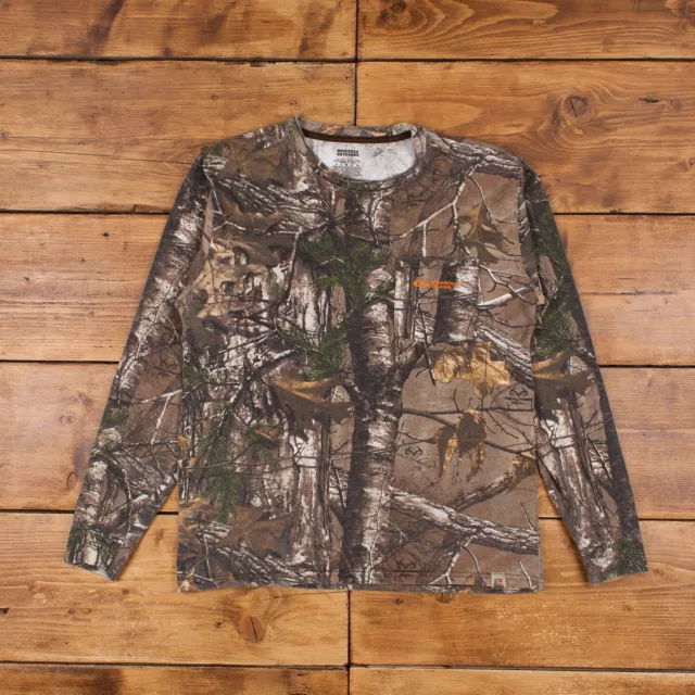 T-Shirt Realtree Camouflage M Pocket Russell Outdoor Langarm Outdoor Jagd