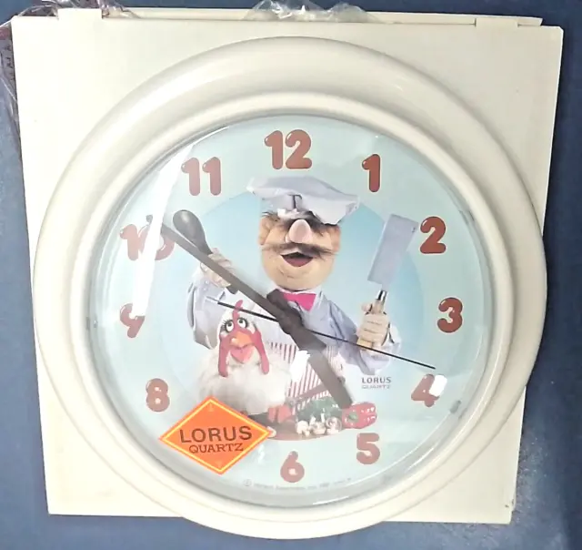 Jim Henson Muppet "The Swedish Chef" 22cm Retro Wall Clock by Lorus Quarts BNIB