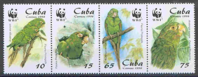 WWF - Karibik - Vögel Papagei, Sittich, Amazone 1998  kpl. Satz  perfekt  **/MNH