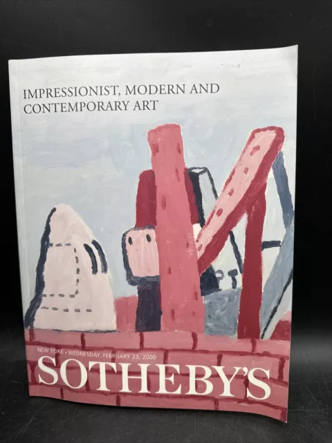 Sotheby's Feb. 2000 Auction Impressionist Modern Contemporary Art Catalog...