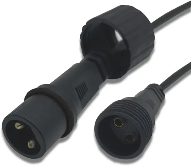 Dekofun 6M/19.6Ft 2 Pin Extension Cable, 2 Pin Waterproof Cord Anti-Corrosion