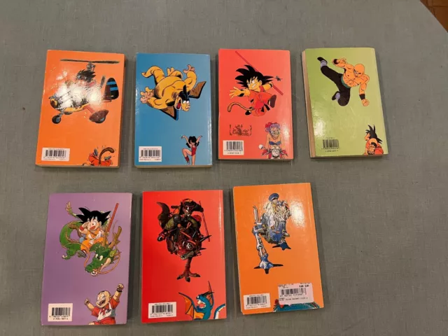 Lot Mangas Dragon Ball (1, 4, 8, 11, 14, 16, 17) / Editions Glenat / Pastel / Vf 2