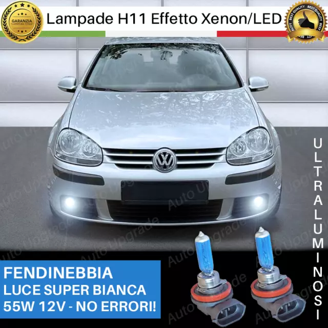 Lampade Lampadine Blue H11 Effetto Led Xenon Per Golf 5 Fendinebbia Bianco