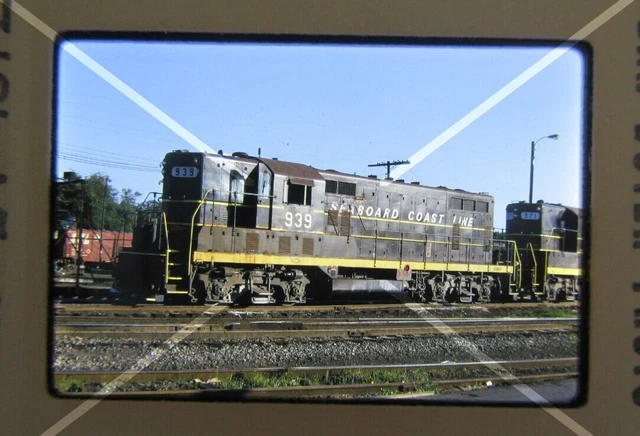 Original '72 Kodachrome Slide SCL Seaboard Coast Line 939 GP7 Birmingham   40A26