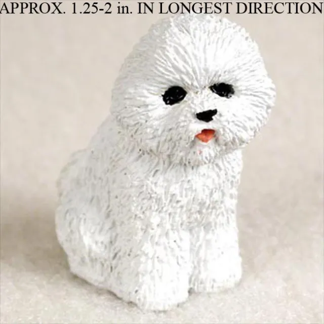 Bichon Frise Mini Hand Painted Figurine Hand Painted