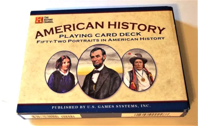 American History Playing Card Deck And Booklet  New Old Stock,  Sealed 2