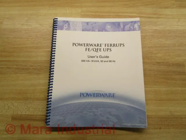 Powerware 164201404 A User's Guide For Ferrups FE/QFE UPS