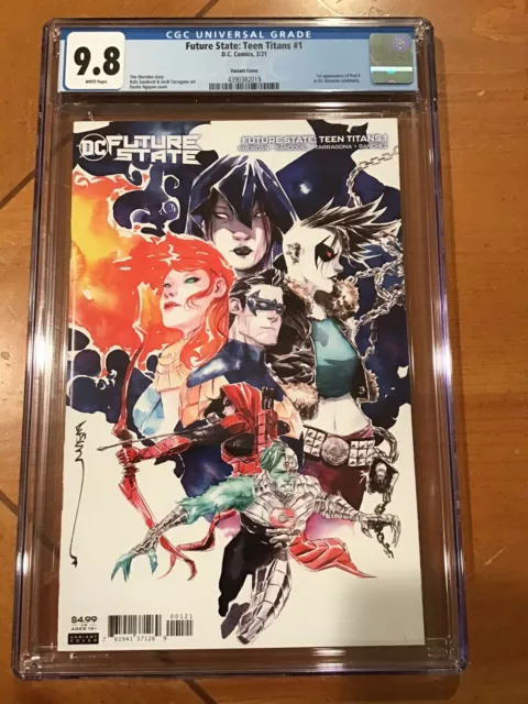 Future State, Teen Titans #1 (2021) CGC 9.8, 1st Red X, Cybeast, Dustin Nguyen