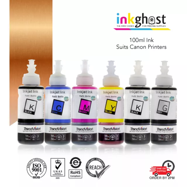 Inkghost PGI-650 CLI-651 Refill Ink for Canon MG6360 MG7160 IP8760 CISS 650 651