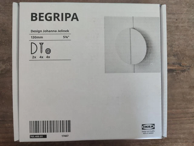 MANIGLIE BEGRIPA BIANCHE ikea per mobile. 10 confezioni. Mai usate EUR ...