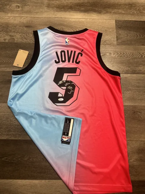 Nikola Jovic Miami Heat Autograph Signed Jersey! Psa Coa