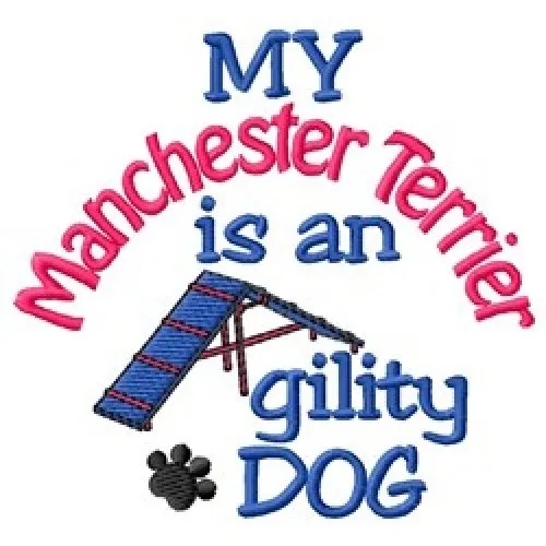 My Manchester Terrier is An Agility Dog Fleece Jacket - DC1958L Size S - XXL
