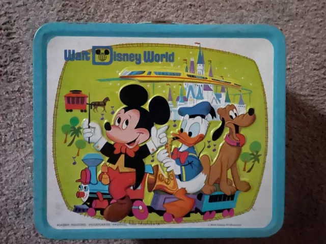 Walt Disney World rare Lunch Box Vintage 70er Mickey Mouse & Friends Micky Maus