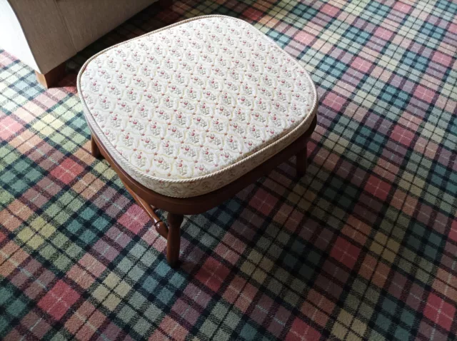 Wooden footstool /coffee table With Removable Cushion.