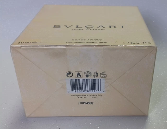BVLGARI BULGARI DONNA EDT 50ml NAT.SPRAY VINTAGE EDIZIONE NUOVO/FOGLIA 3