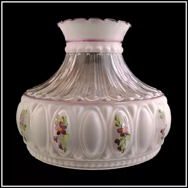 USA MADE M752 STYLE AMETHYST FLORAL LAMP SHADE fits ALADDIN B&H MILLER RAYO