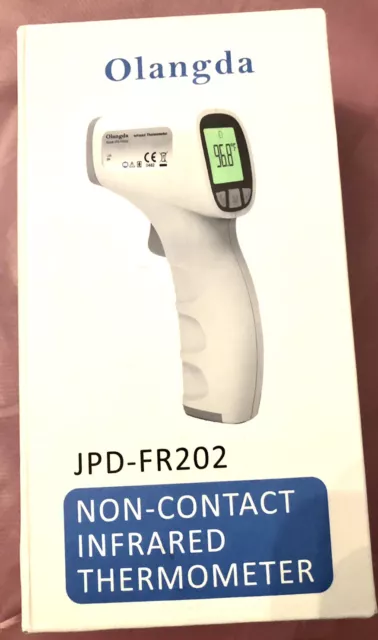 Forehead Non Contact Thermometer Baby Kids & Adults 20 Readings Memory Storage