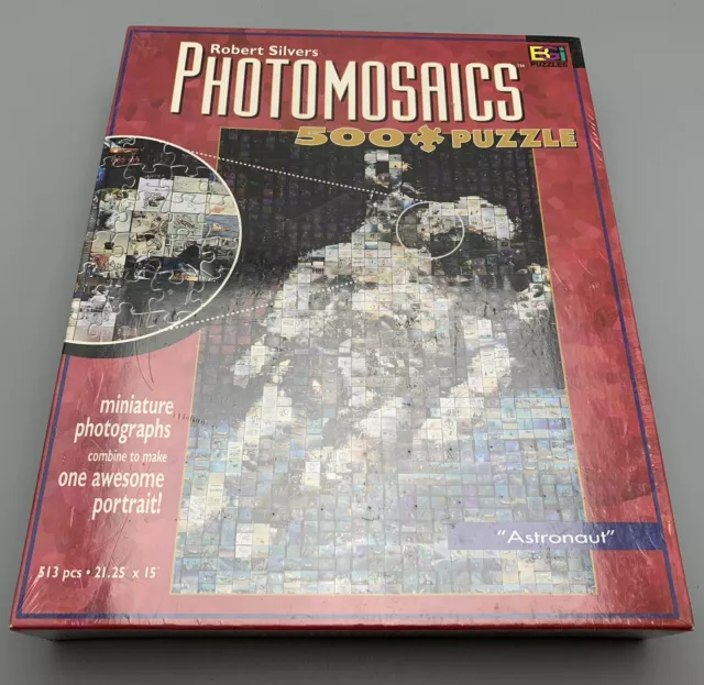 ✅ NEW Robert Silver’s Photomosaics 500 Pc Puzzle Astronaut  Outer Space NASA