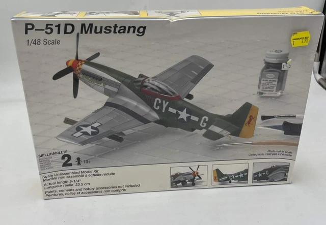 Avion P-51 Mustang Militaire 1:48 – Tout Métal – Air Signature – Occasion