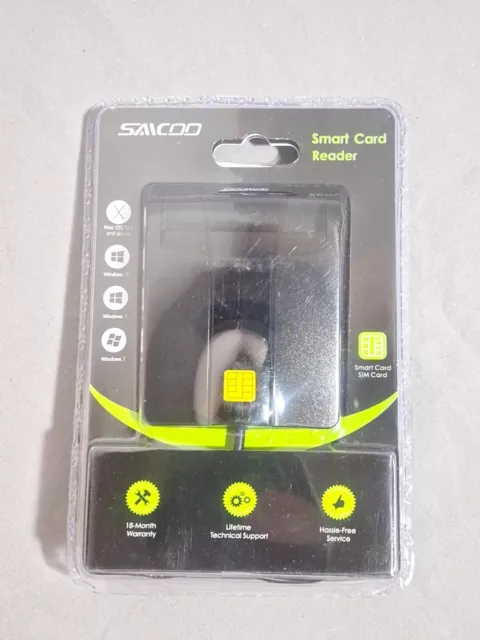 Saicoo DOD Military USB Common Access CAC Smart Card Reader