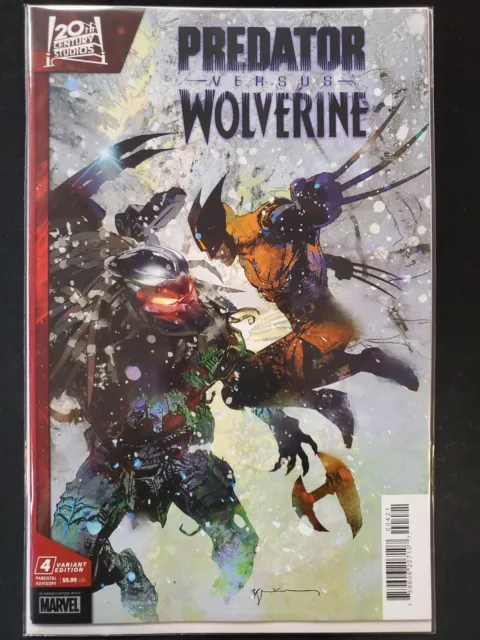 Predator vs. Wolverine #4 Sienkiewicz Variant Marvel 2023 VF/NM Comics