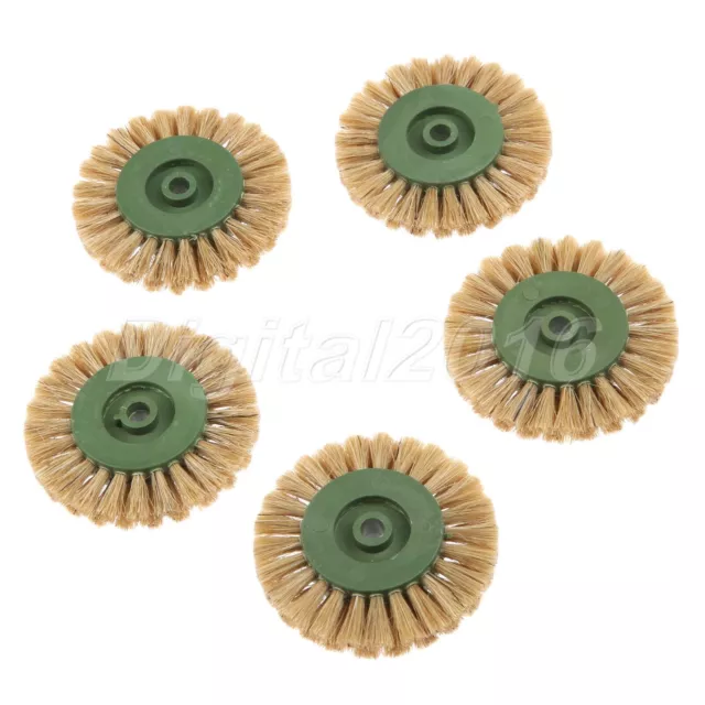 60mm Round Polishing Buffing Wheel Brush Head Cleaning Abrasive Rotary Tool 5pcs