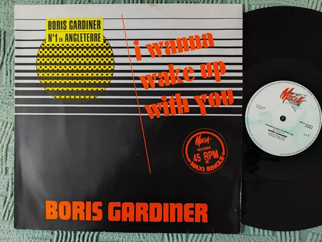 Maxi 45T Boris Gardiner - I Wanna Wake Up With You - Mrcx 122168 - 1986