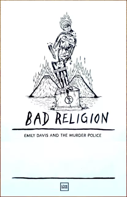 BAD RELIGION Age Of Unreason Tour 2019 Ltd Ed RARE Poster +BONUS Punk Poster !