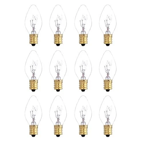 12 Pack 25 Watt Bulbs for Scentsy Plug-in Nightlight Wax Warmers...