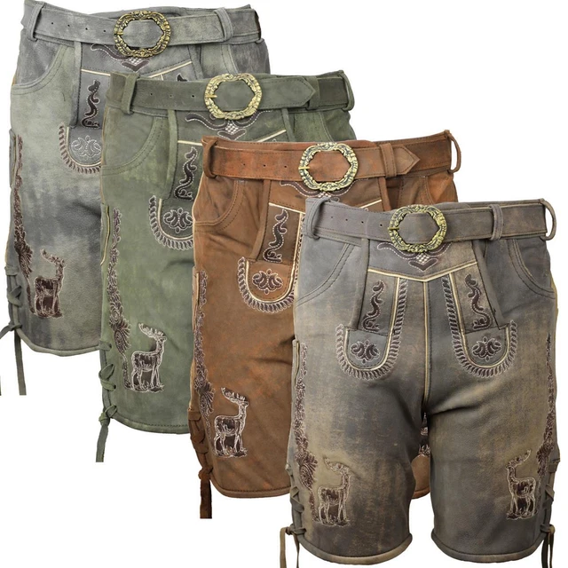 Monaco Di Baviera, Germania-settembre 27,2017: Tre Uomini In Pantaloni Cuoio Dei Vestiti Bavaresi Tradizionali Camminano Sul Oktoberfest Image100913765 - Foto 3