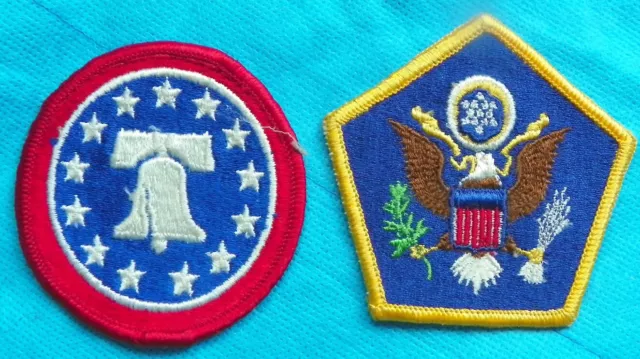 Us Army Headquarters Hq Color Patch & Us Army Recruiter Shoulder Patch