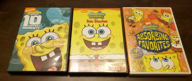 LOT DE 6 pantalons carrés Bob l'éponge collection DVD histoires de mer Halloween contes de mer