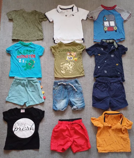 Paquete masivo para bebés niños 18-24 meses ropa primavera verano vacaciones próximo etc.