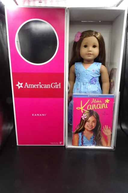 2011 American Girl Doll "Kanani" w/ Necklace & Paperback Book 18"  EUC - Retired