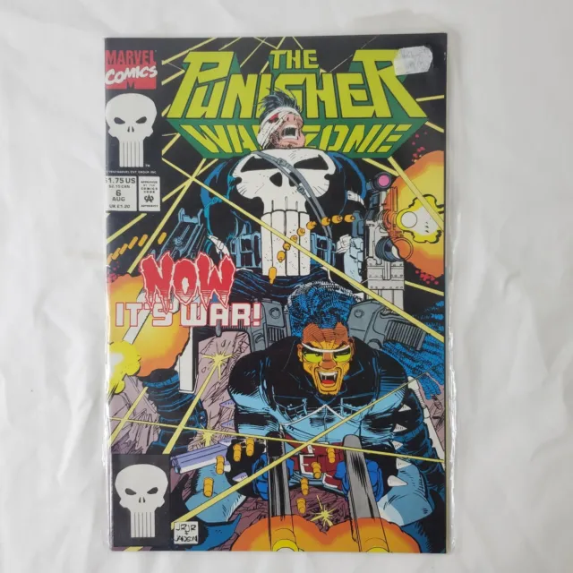 The Punisher War Zone Now Its War Aug #6 Marvel Comic Book 1992