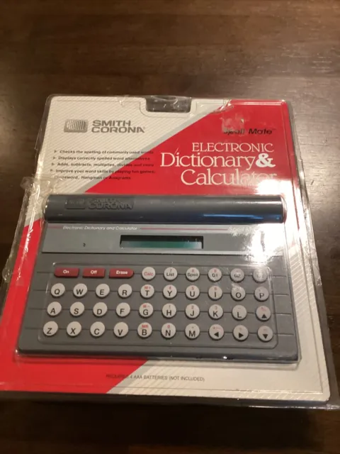 Vintage 1988 Smith Corona Spell Mate Electronic Dictionary/Calculator New