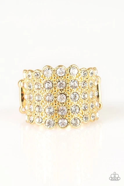 Paparazzi Jewelry "Million Dollar Masquerade" Gold Ring New With Tags