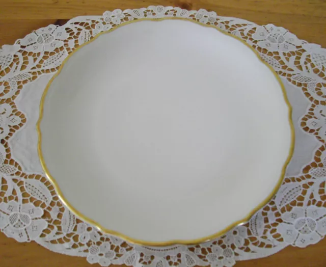Vintage Syracuse China RESTAURANT White Gold Rim 9 1/8" Plate ~